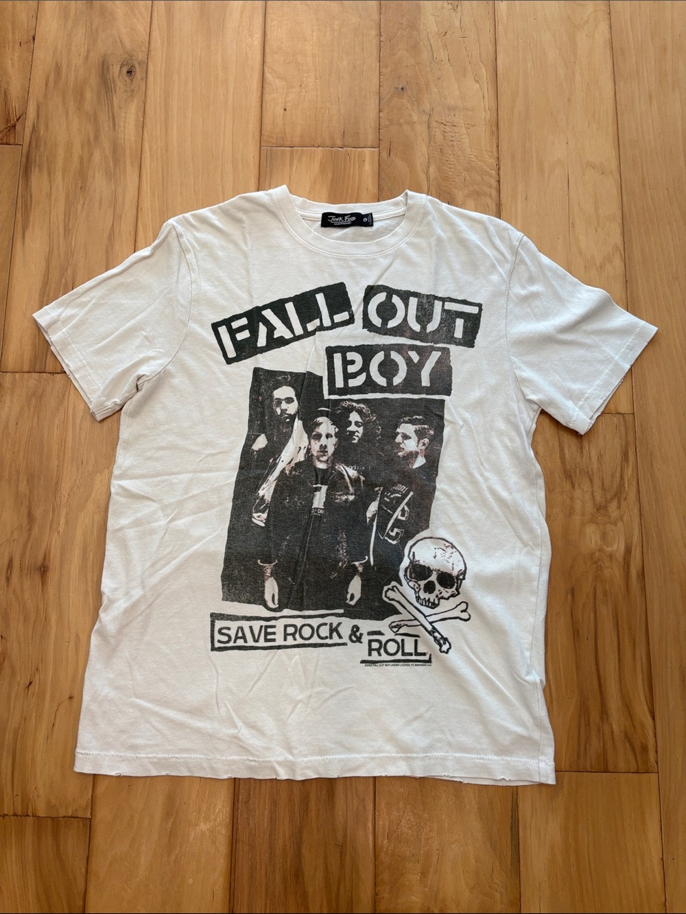 Junk Food Fallout Boy Graphic Tee - White Rock & Roll